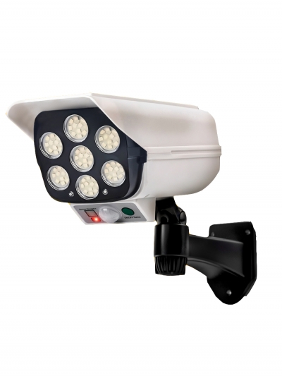 Уличный светильник на солнечной батарее с имитацией камеры видеонаблюдения Glowspy-2